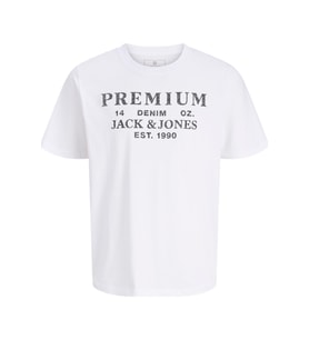 Jack & Jones JPRBLUCALVIN SS Tee Erkek Kısa Kollu Basic T-Shirt Pamuklu (Beyaz)