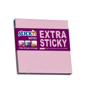 Hopax Stickn 76x76mm Extra Yapışkanlı Not Kağıdı Pastel Pembe 90 Yaprak