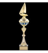 ODAK KUPA - Figürlü Kupalar - Yelken Figürlü Kupalar FG-063 A - 53 cm