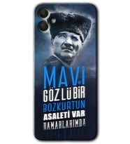 Galaxy A05 Kılıf HD Desen Baskılı Kılıf - Bozkurt Atatürk