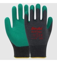 Mey İthalat® Beybi Pl17 Flex Likralı İpten Örme Lateks Eldiven No:10 Yeşil