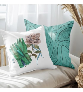 eJOYA Modern Tasarımlı 2'li Yastık İçi Ve Kırlent Kılıfı 45cm 113520