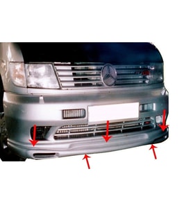 Mercedes Vito Uyumlu W638 Ön Tampon Altı Fiber 1996-2003