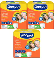 Canped Emici Külot Hasta Bezi M-Orta 27 Adet (3PK*9)