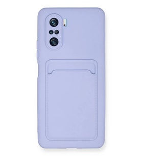 Newface Xiaomi Mi 11i Kılıf Kelvin Kartvizitli Silikon - Lila