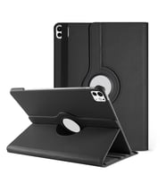 Microsonic Apple iPad Pro 13 2024 Kılıf (A2925-A2926) 360 Rotating Stand Deri Siyah