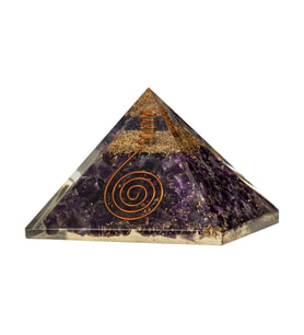 Ametist Doğal Taş Organit Piramit - 6cm (Karışık)