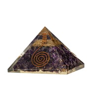 Ametist Doğal Taş Organit Piramit - 6cm (Karışık)