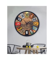 bilge Tasarım retro Duvar Saati 40 x 40 CM (Karışık)
