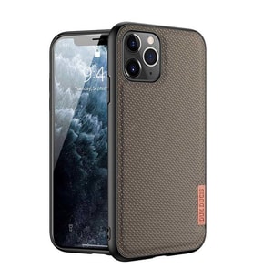 Dux Ducis Fino Serisi iPhone 11 Pro Max Kılıf Premium Dokuma Silikon Kılıf YESİL