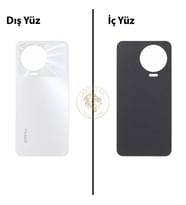 Infinix Note 12 Pro Beyaz Uyumlu Arka Kapak Arka Cam Batarya Pil Kapağı Lazer Kesim Back Cover