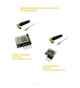 868MHz FSK/GFSK RF Alıcı Verici Seti (NTXRX05CFCN8)