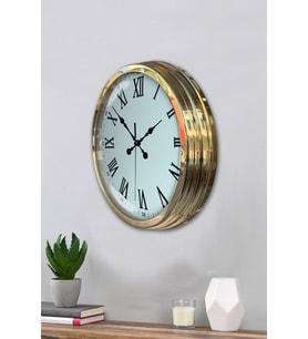 Majestic Gold 40 Cm Metal Duvar Saati (Standart)