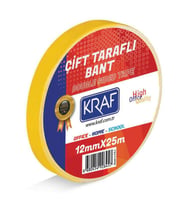 Kraf Çift Taraflı Bant 12 mm x 25 mt 