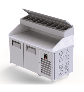 Iceinox Make Up Buzdolabı Mermerli 330 Lt (Gri)