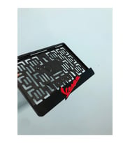 Kırmızı Siyah Vespa Motor Plakalık