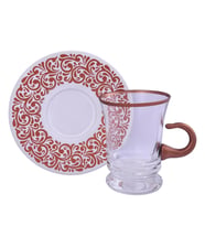 Decorium Çay Takımı Kulplu 12 Parça Blossom Ars 1746 Rose Gold