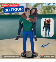 MakinaFleo Kişiye Özel Çift 3D Figürü (15cm)
