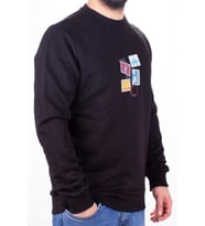 Twister 1929 Siyah Bisiklet Yaka Erkek Sweat