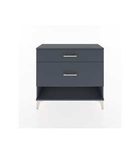 Arges Şifonyer 2 Çekmeceli 88x30x80 Antrasit-Antrasit