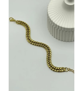 Çelik Gold Halka Bileklik - 25-blk100