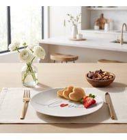 GÜRAL PORSELEN Camelia 4 Parça 25 Cm Servis Tabağı 25071