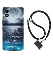 TCL 303 Kılıf Resimli Boyun Askılı İpli Desenli Silikon Great Moon 1301