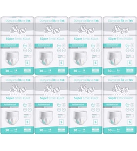 Sleepy Hasta Bezi Yetişkin Emici Külot S - Küçük - Small 240 Adet (8PK*30)