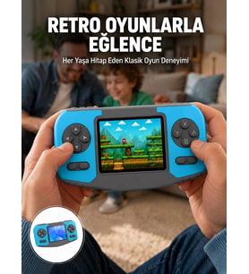 Mini Arcade Oyun Konsolu Hafif Taşınabilir Çocuk Hediyelik