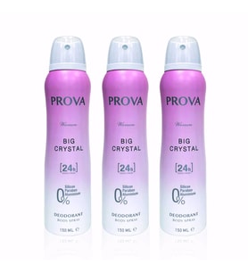 Prova Big Crystal Kadın Deodorant 150 Ml 3 Adet