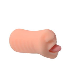 OdinsShop 3 Boyutlu Suni Oral Mastürbatör - Pink Tongue