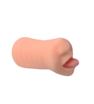 OdinsShop 3 Boyutlu Suni Oral Mastürbatör - Pink Tongue