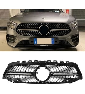 Mercedes w177 diamond ön panjur ızgara seti krom-siyah 2018 sonrası