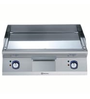 Electrolux Professional Endüstriyel Elektrikli Set Üstü Izgara, Düz Krom Pleytli, Eğimli Tablalı, Termostatik Kontrol, Demonte Sırtlık Ve Spatula, Derinlik 730 Mm - 800 Mm E7FTEHCSI0