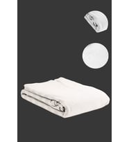 ERFAHOME Dama Desen Pamuklu Çift Kişilik Pike (Beyaz)