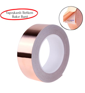 Bakır Folyo İletken Bant 19mmx10mt