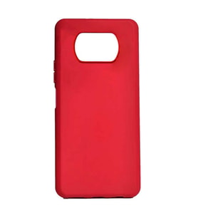 Xiaomi Poco X3 Kılıf Biye Yumuşak Silikon Case (Kırmızı)
