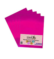 Pembe 35x50 Metalik Aynalı Fon Kartonu 5 Adet 1 Paket Artlantis Aynalı Metalik Fon Kartonu