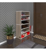 Kenzlife ayakkabılık goya crd 120*70*30 arkalıksız ayakkabı ofis dolabı iki bölme