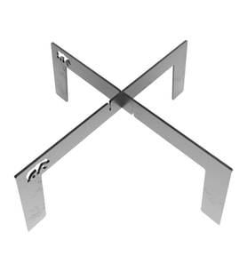 Kamp Ayısı® Bushcraft Ox ™: Medium Katlanır Ateş Üzeri Metal Kamp Izgarası - Su Geçirmez Taşıma Çantalı