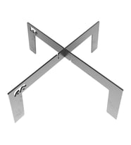 Kamp Ayısı® Bushcraft Ox ™: Medium Katlanır Ateş Üzeri Metal Kamp Izgarası - Su Geçirmez Taşıma Çantalı