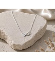 Kişiye Özel 925 Ayar Gümüş Minimalist Kalp Harf Kolye