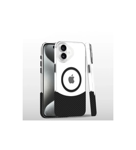 Joko Apple iPhone 16 Carbon Puzzle Magsafe Kapak - Siyah-2