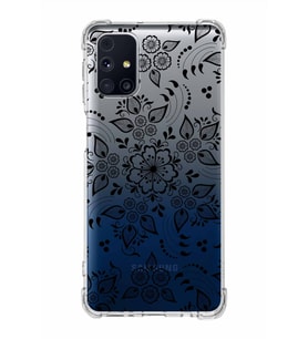 Samsung Galaxy M31s  Köşe Korumalı Antişok Kapak Nostalji Desen Tasarımlı Şeffaf  Kılıf