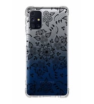 Samsung Galaxy M31s  Köşe Korumalı Antişok Kapak Nostalji Desen Tasarımlı Şeffaf  Kılıf