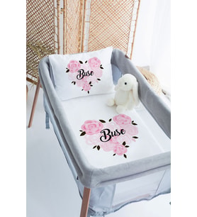 %100 Delux Pamuk Isme Özel 70x120 Park Yatak Nevresim Takımı