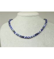 Sodalit Taşı Royal Kolye 6mm (Klipsli)