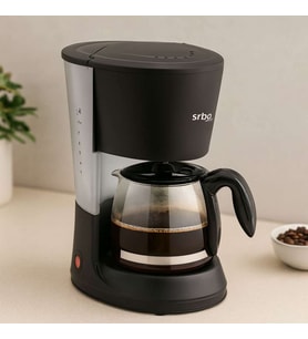 2in1 Filtre Kahve ve Çay Makinesi 1.2L Cam Hazneli