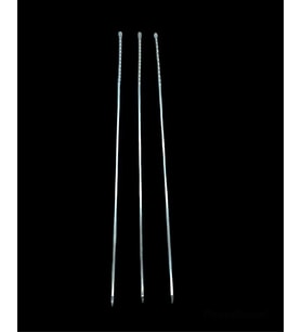 Burgulu Kuşbaşı Şişi - Metal - Kalın Kare - 50 cm