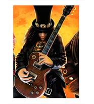 Slash Desenli Ahşap Tablo